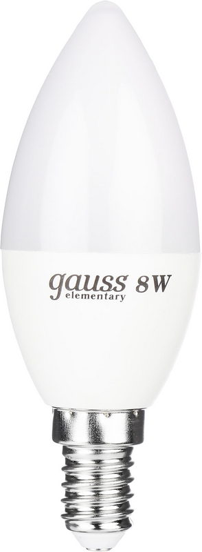 Лампа світлодіодна Gauss (4627128377843) 8Вт, E14, 4100K